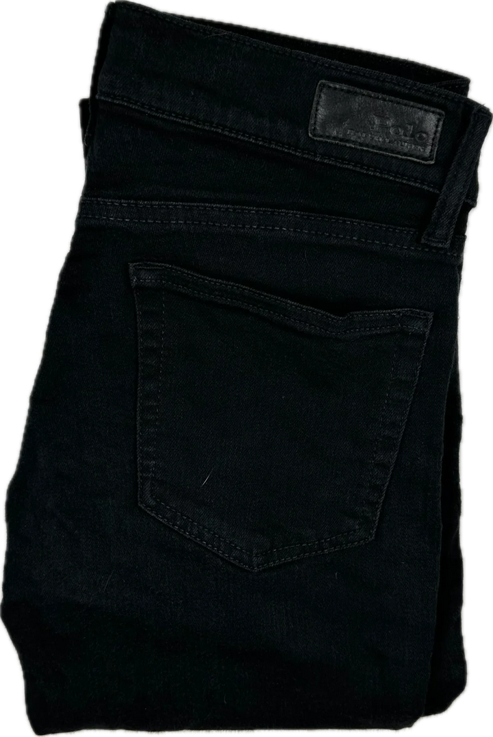 Ralph Lauren Polo Ladies 'Tompkins Skinny ' Black Jeans -Size 25