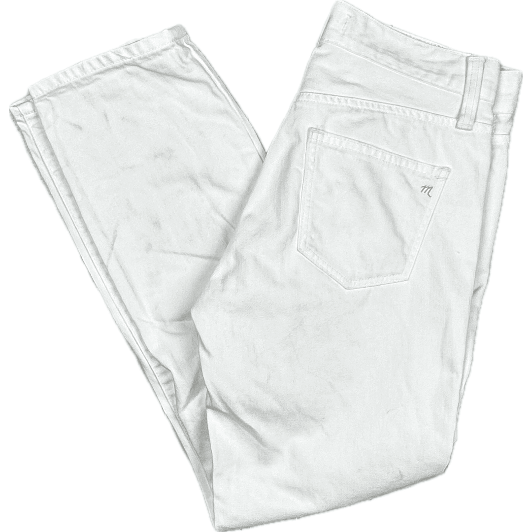 Madewell 'Boy Jean' Ladies White Jeans- Size 24 - Jean Pool