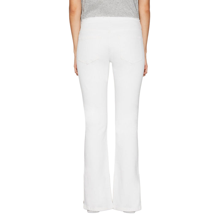NWT- Frame Denim 'Cut Off Waist Mini Boot Slit' White Jeans RRP $495 -Size 25