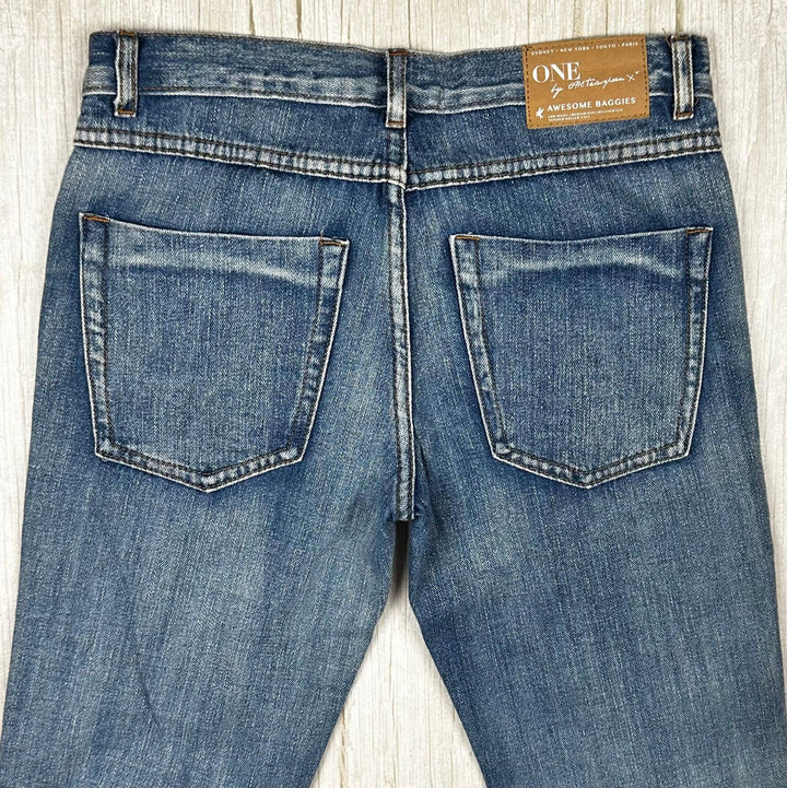 One Teaspoon Ladies Destroyed 'Awesome Baggies' Jeans - Size 24