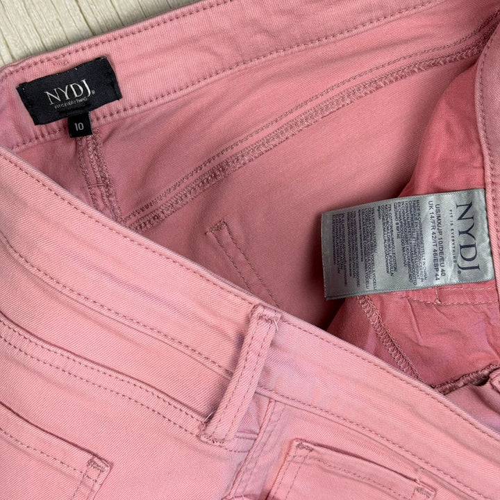 NYDJ Tummy Tuck Cropped Pink Jeans -Size 10US/ 14AU