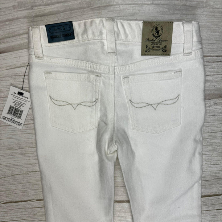 NWT - Ralph Lauren 'Bowery' White Skinny Jeans - Size 5Y