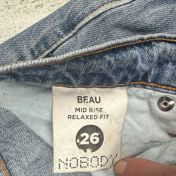 NOBODY 'Beau' Relaxed Fit Ripped Leg Jeans- Size 26 - Jean Pool