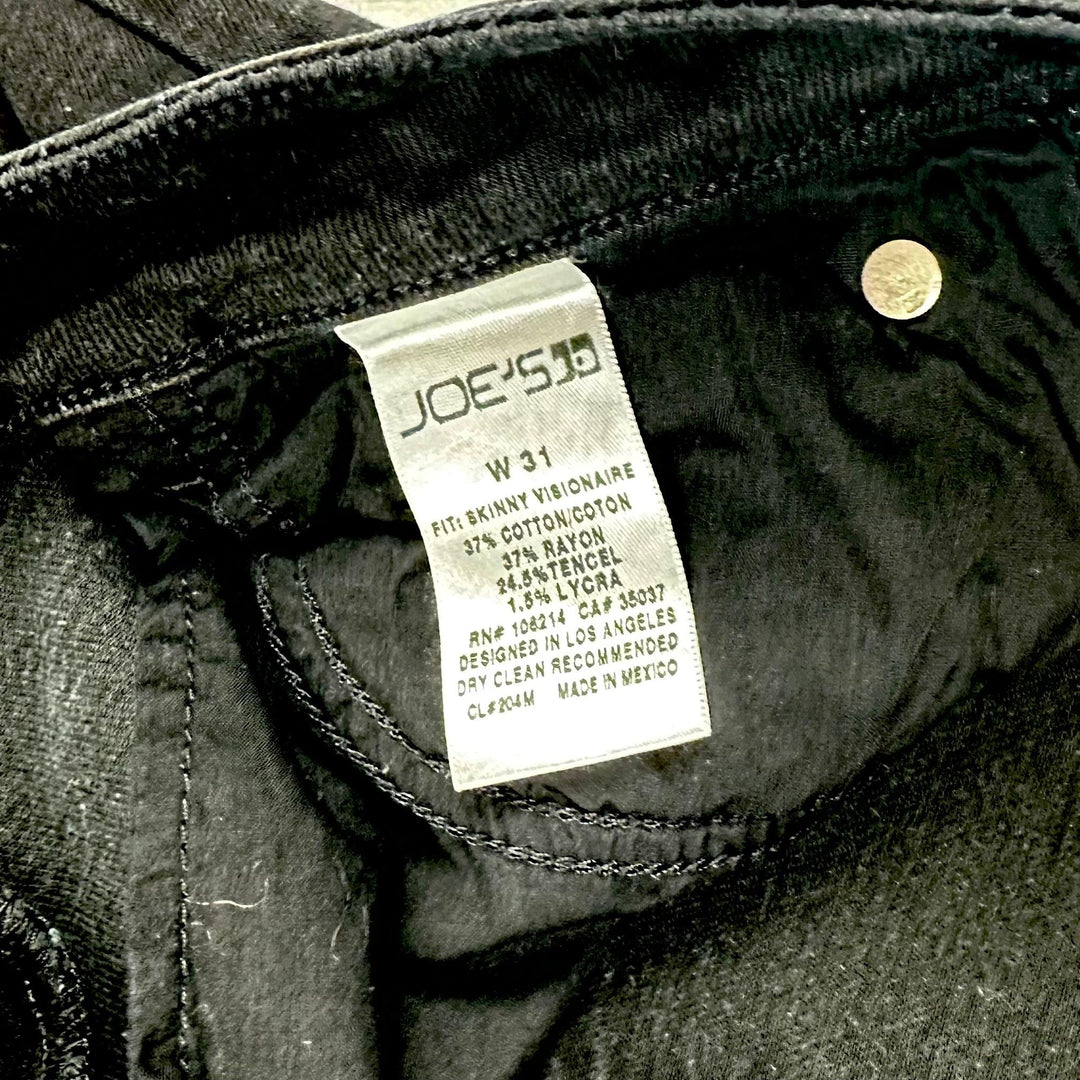 Joes Jeans USA 'Visionaire' Black Skinny Jeans Size- 31