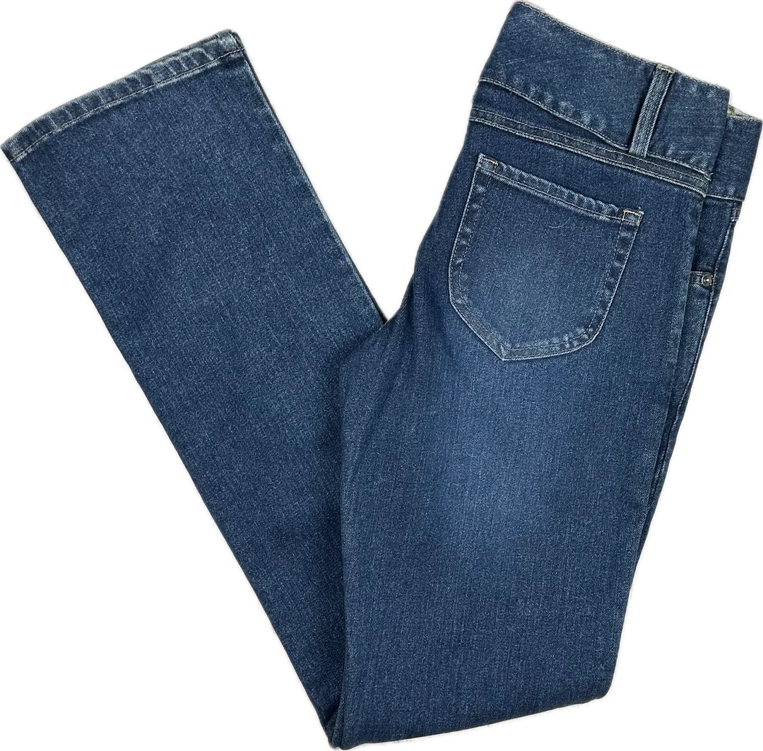 Moss & Spy Slim Straight Stretch Floral Embroidered Jeans- Size 10