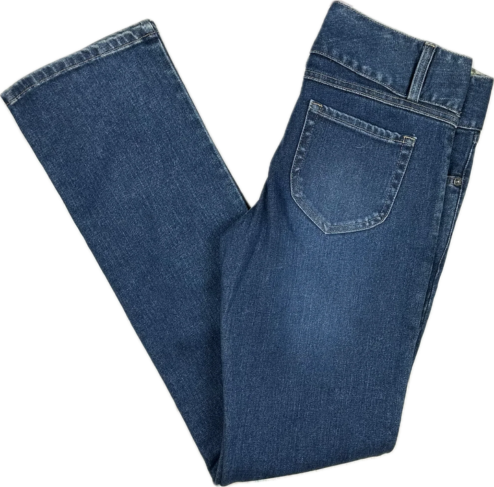 Moss & Spy Slim Straight Stretch Floral Embroidered Jeans- Size 10