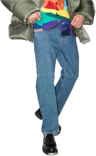 Opening Ceremony Italian Mens Relaxed Denim Logo Jeans -Size 31