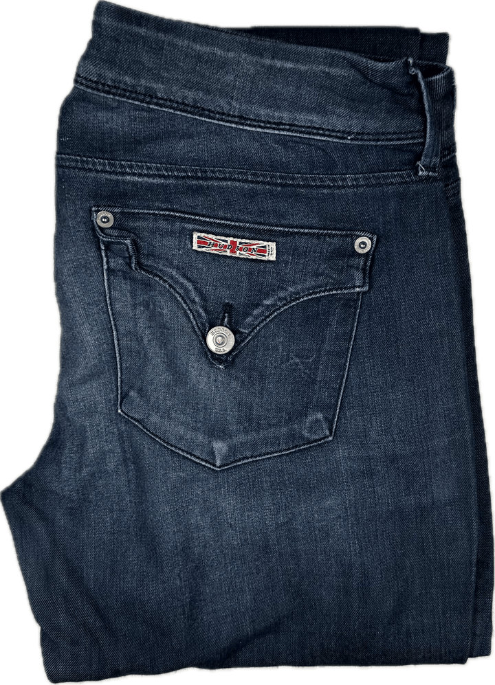 Hudson USA 'Collin' Flap Skinny Jeans - Size 29