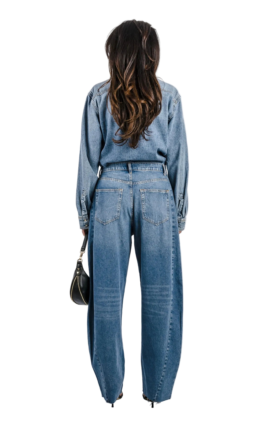 NEW- Liu-Jo Jeans Italian Ladies Barrel Leg Jeans - Size 25