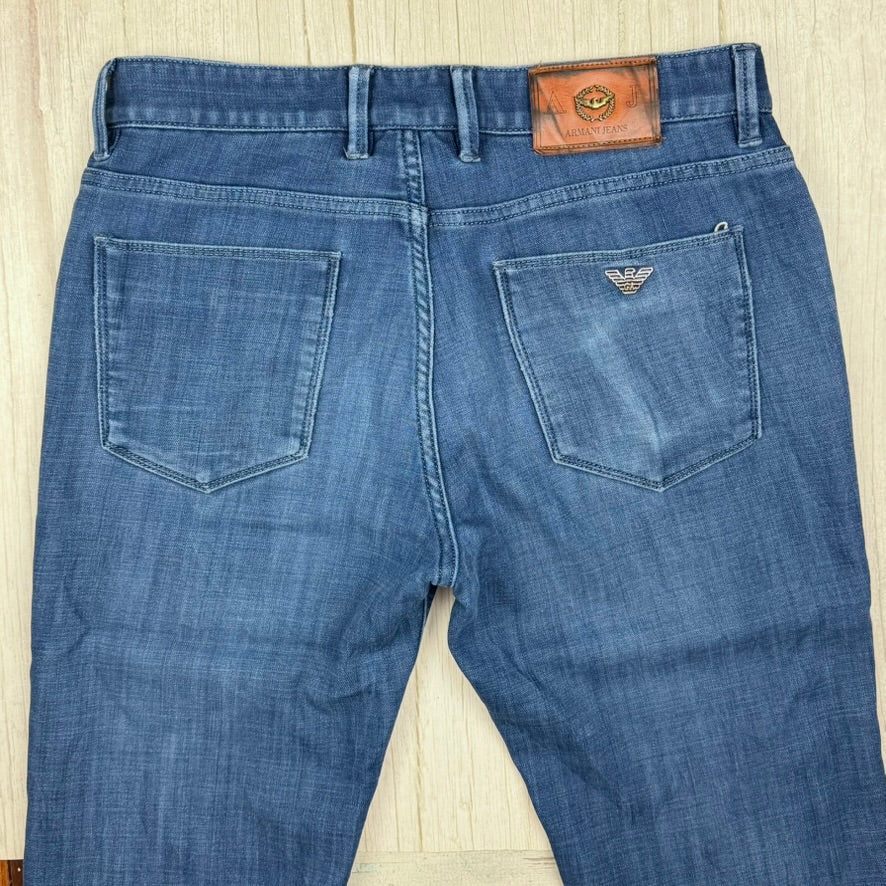 Armani Jeans Mens Mid Rise Slim Jeans  -Size 32