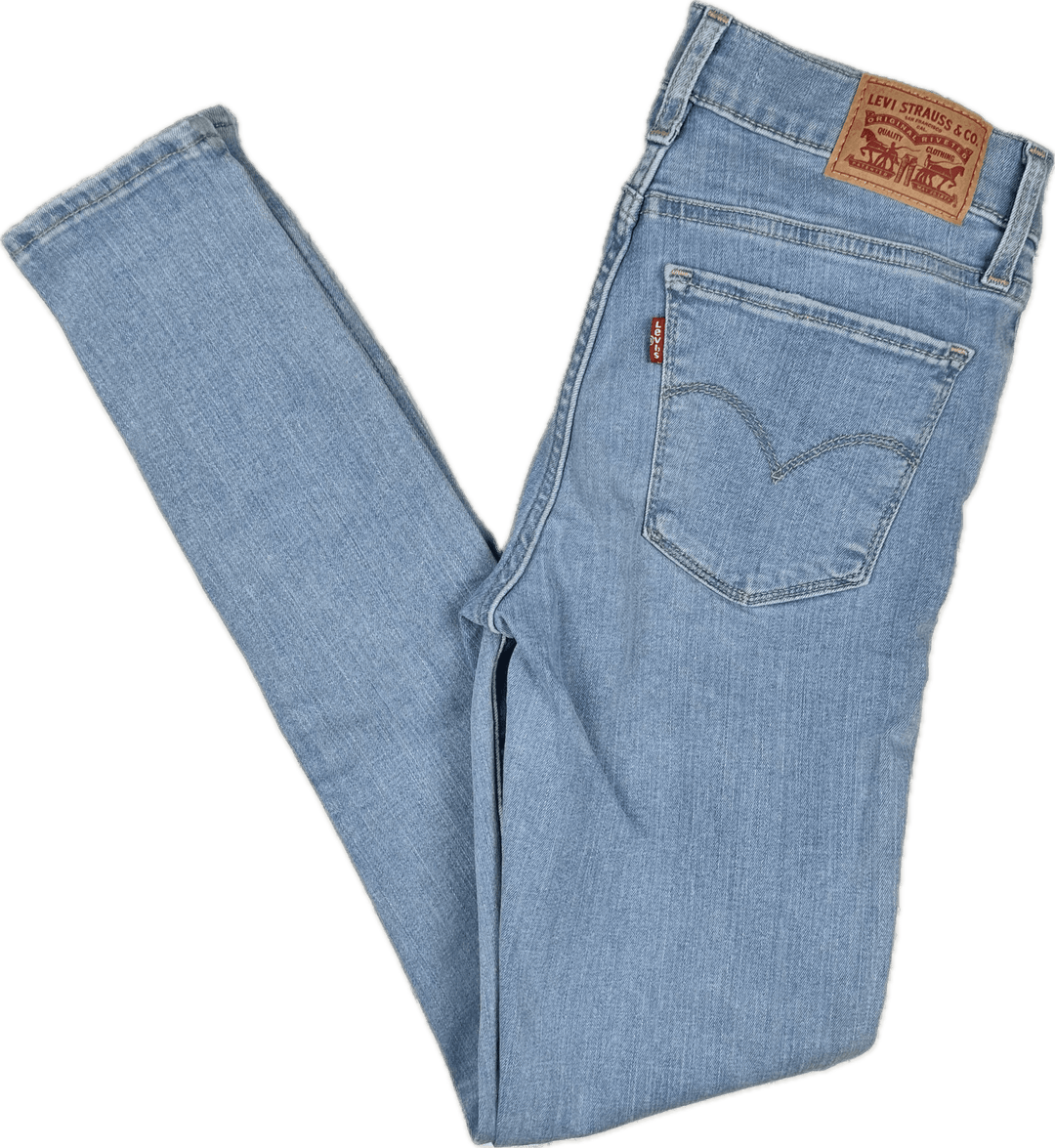 Levis 710 Super Skinny Mid Rise Denim Jeans Size 26 Jean Pool