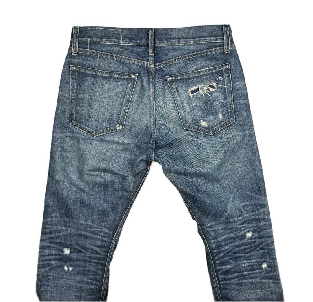 Rag & Bone Mens 'RB 15X' Slim Straight Distressed Jeans - Size 32