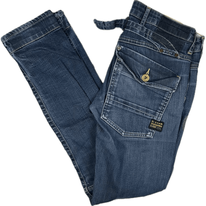 G Star Raw Womens 6620 'Heritage Embro Tapered' Jeans