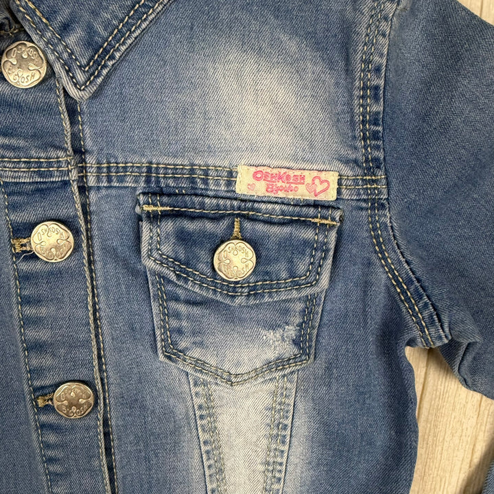 Osh Kosh Stretch Girls Denim Jacket - Size 2