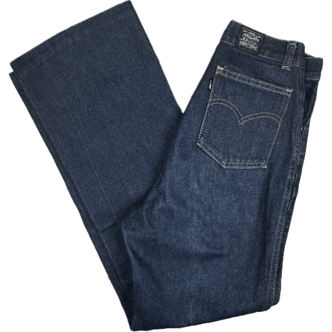 Levis Vintage 1970's Ladies High Rise Flare Denim Jeans -Suit Size 9/10 - Jean Pool