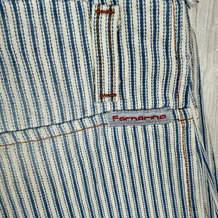 Fornarina Italy Y2K Ladies Flare Stripe Jeans -Size 25