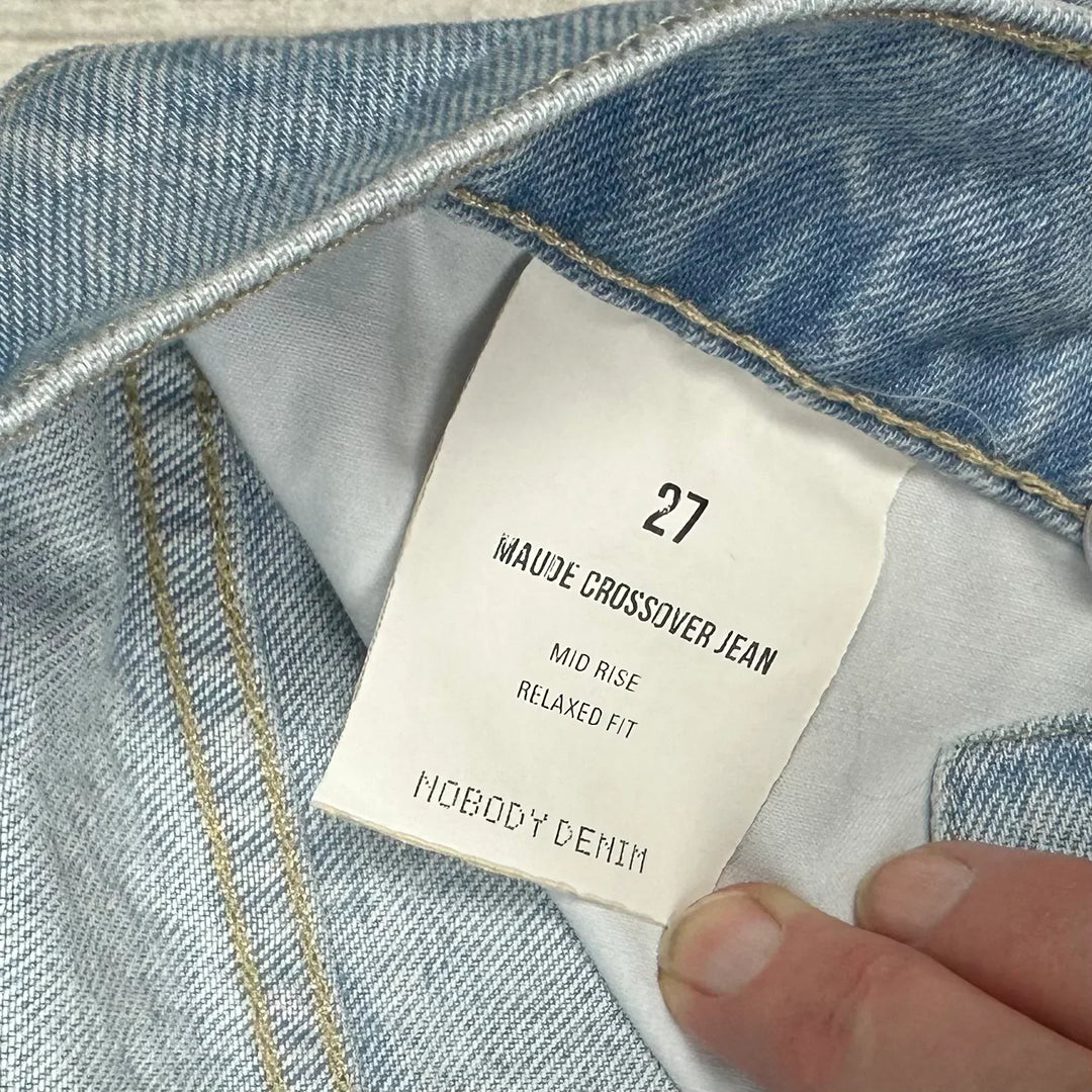 NOBODY 'Maude' Crossover Jean in Dizzy Wash Size 27