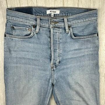 RE/DONE '90's High Rise Ankle Crop' Jeans -Size 27