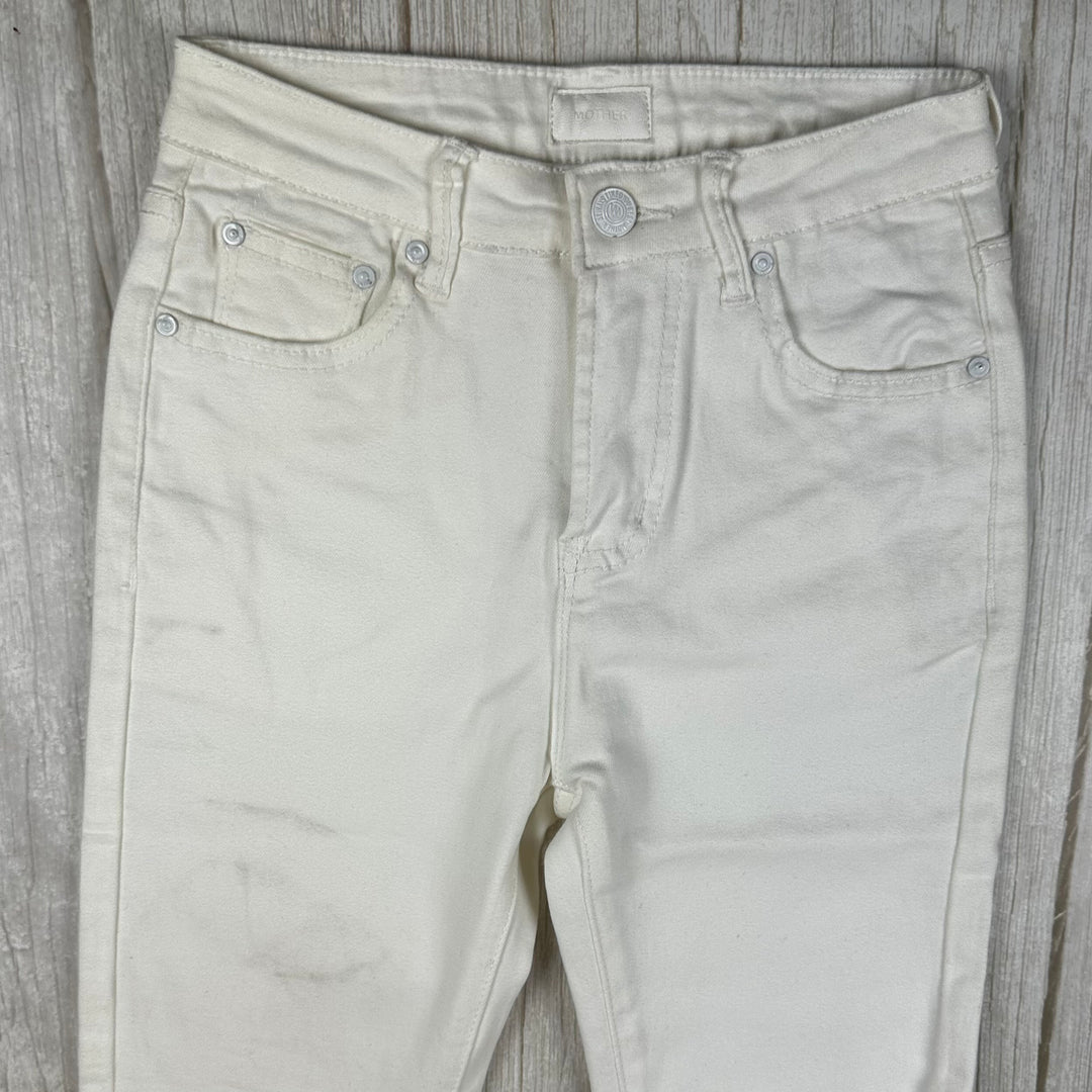 NEW- Mother 'Looker Ankle Fray' Girl Crush White Jeans - Size 26