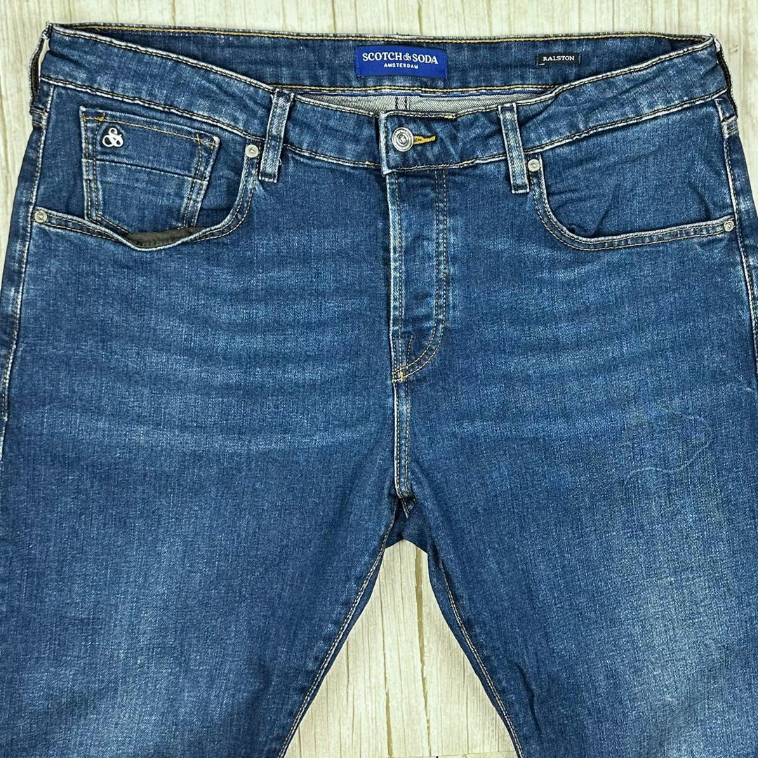 Scotch & Soda Mens 'Ralston' Slim Fit Jeans- Size 38/34