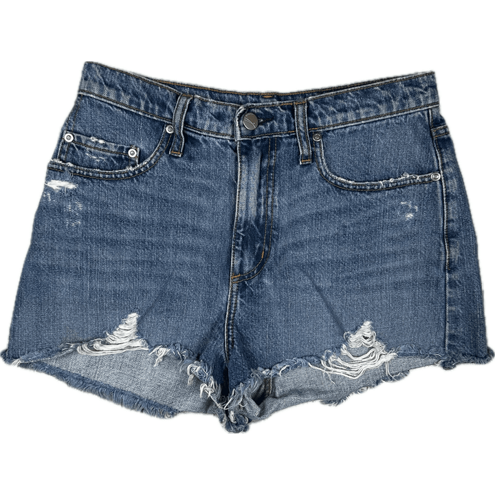 Nobody 'Skyline Short' Relaxed Denim Shorts - Size 25 or 7AU - Jean Pool