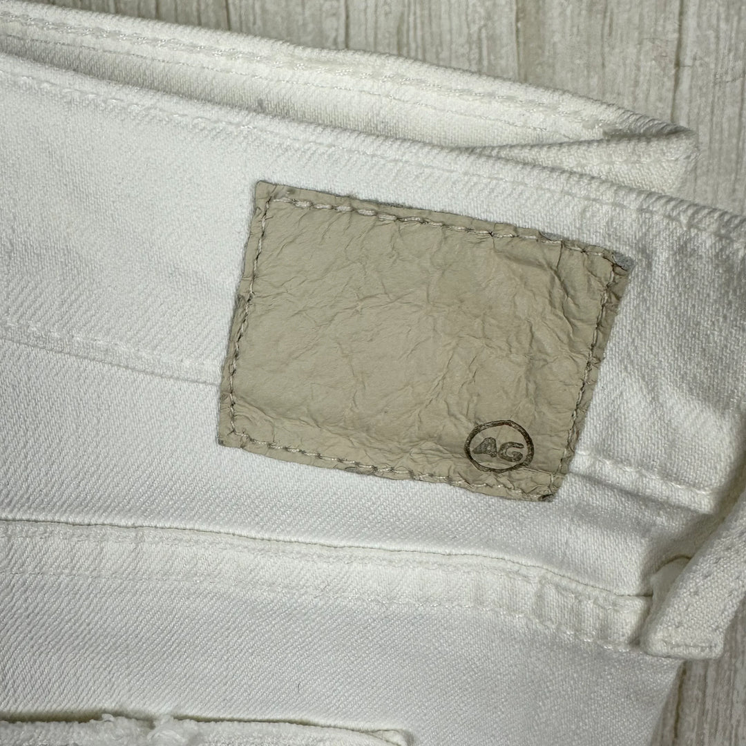 AG Adriano Goldschmied 'Ex-Boyfriend Slim' White Jeans - Size  30R