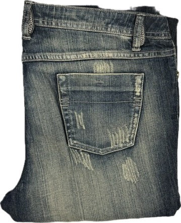 NEW- Baby Phat  Distressed Denim Straight Leg Jeans- US Size 18