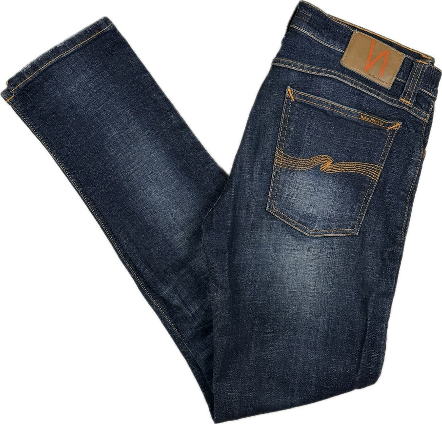Nudie Jeans Co 'Tight Long John' Organic Night Worn Jeans - Size 30/32