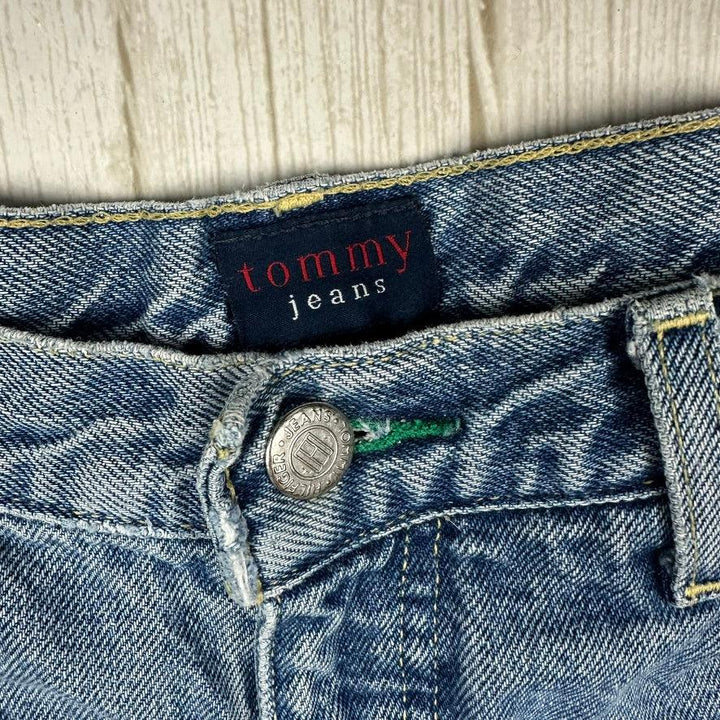 Tommy Hilfiger Distressed 90's Denim Cut Off Shorts - Suit Size 8