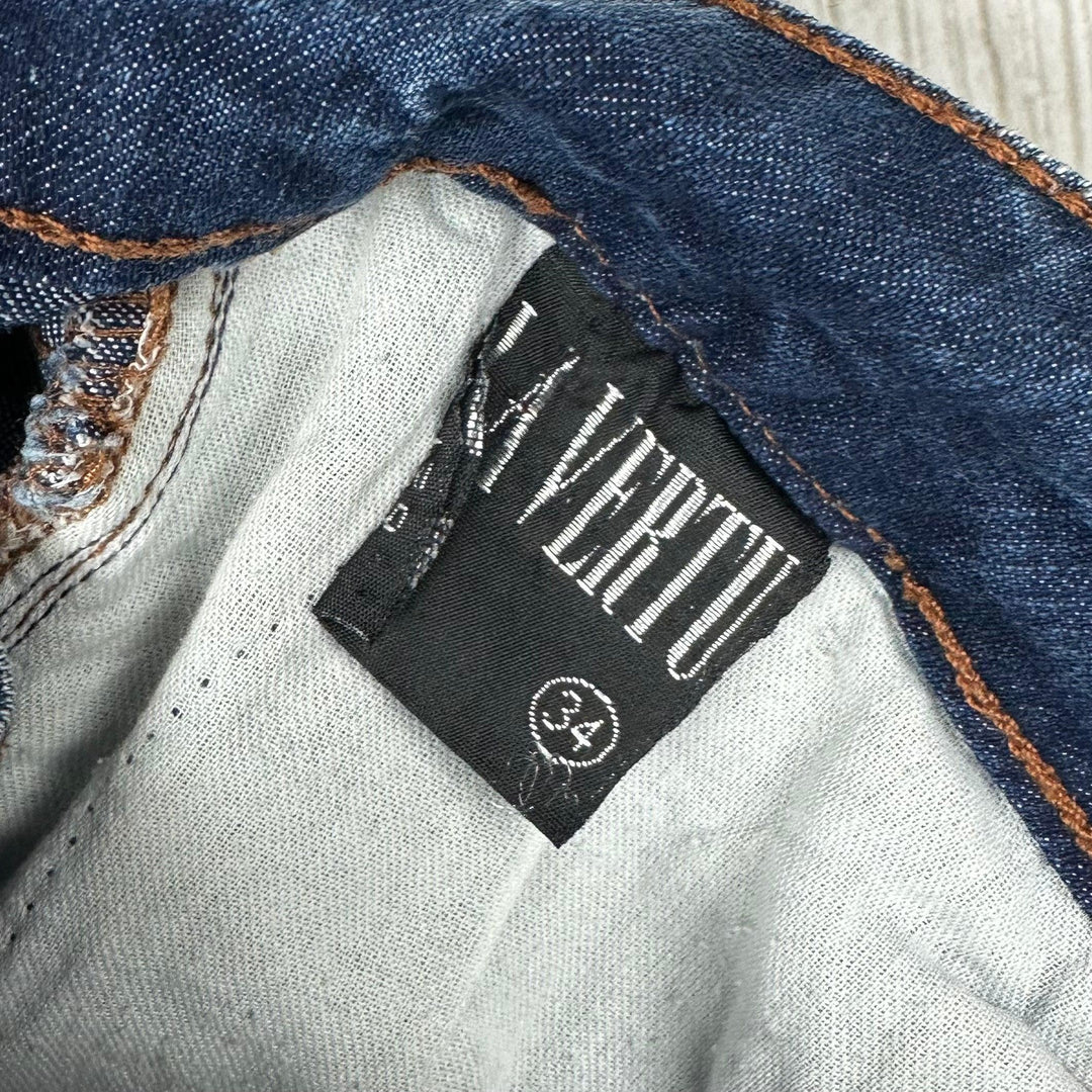 La Vertu High Blue Skinny Cuff Crop Jeans - Size 6
