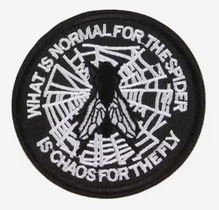 What's normal to the Spider-  Embroidered Iron On Patch