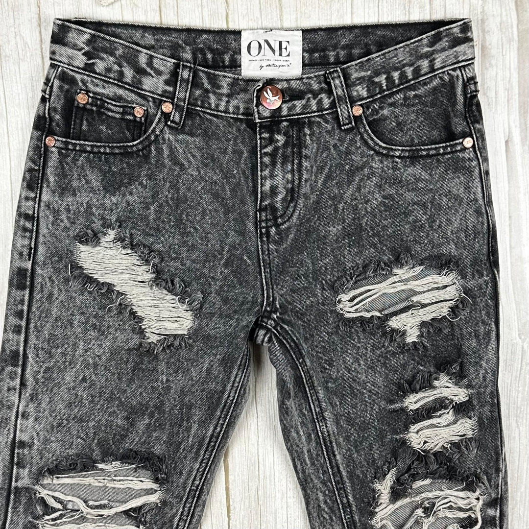One Teaspoon Ladies Destroyed 'Awesome Baggies' Jeans - Size 24