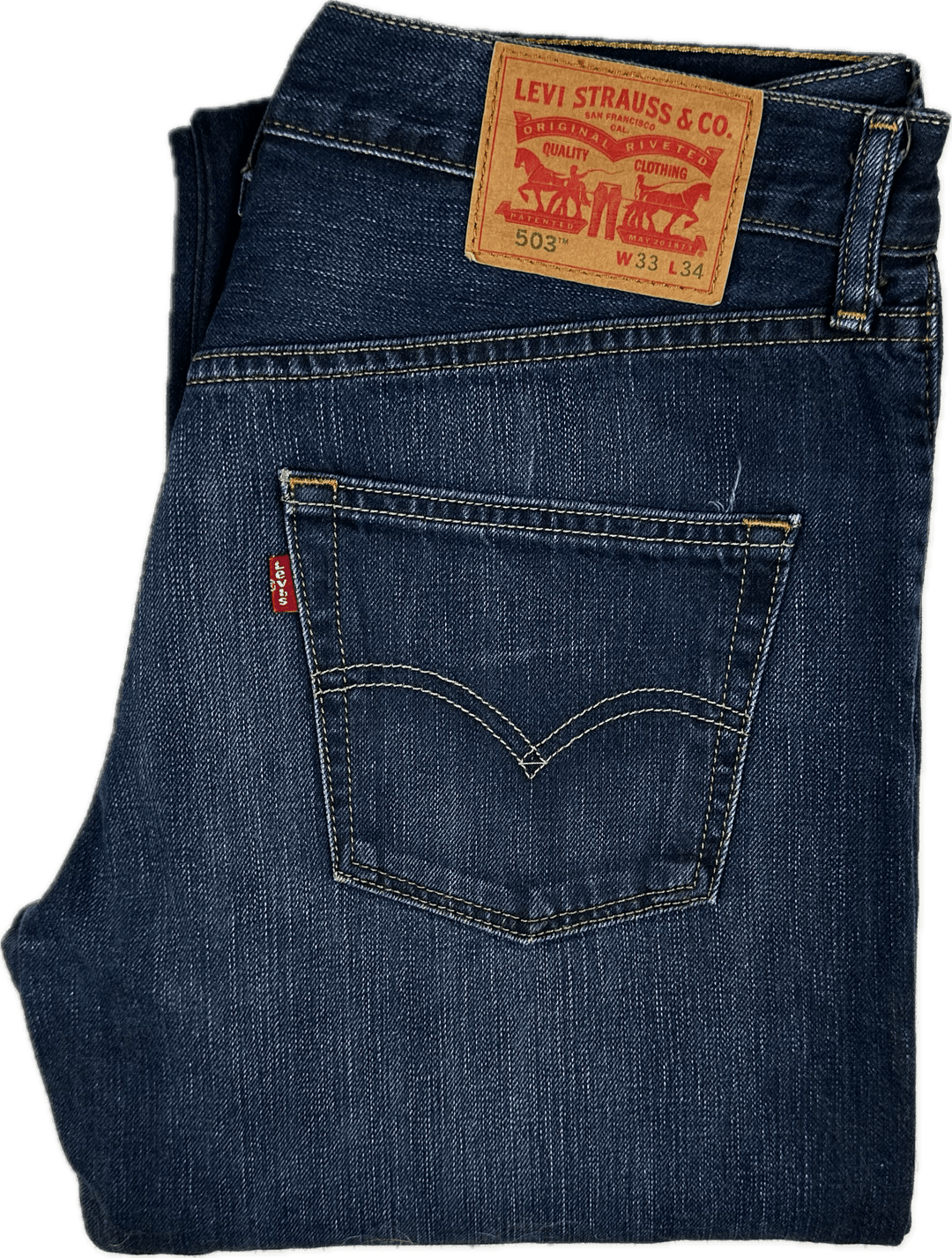 Mens Levis Bootcut 503 Denim Jeans - Size 33/34 - Jean Pool