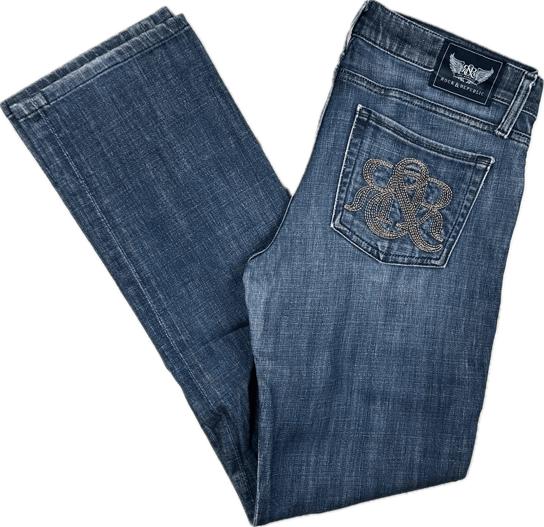 Rock & Republic 'Stella' Slim Straight Jeans- Size 28