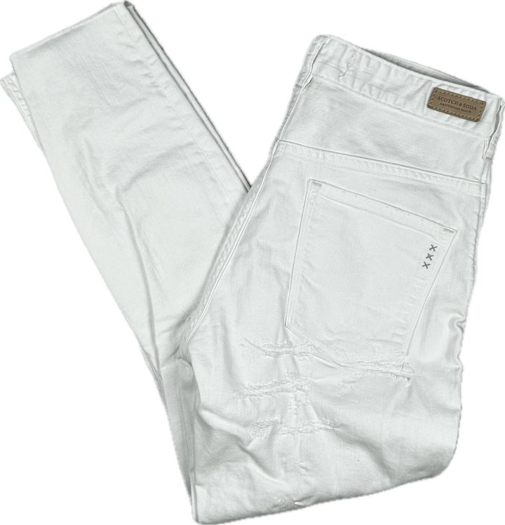 Scotch & Soda White "L'Adorable Boyfriend" Jeans  -Size 27