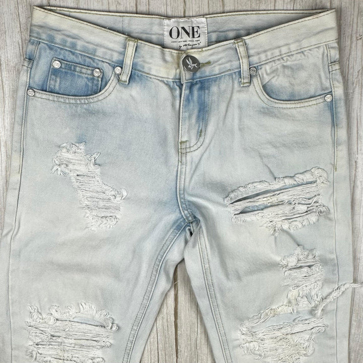 One Teaspoon Ladies Destroyed 'Awesome Baggies' Jeans - Size 25