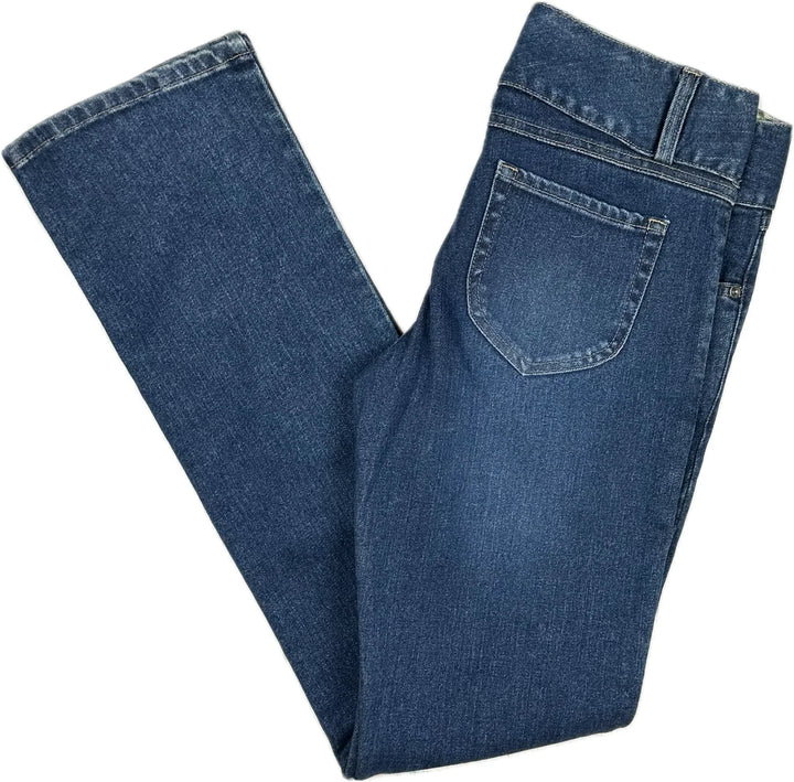 Moss & Spy Slim Straight Stretch Floral Embroidered Jeans- Size 10