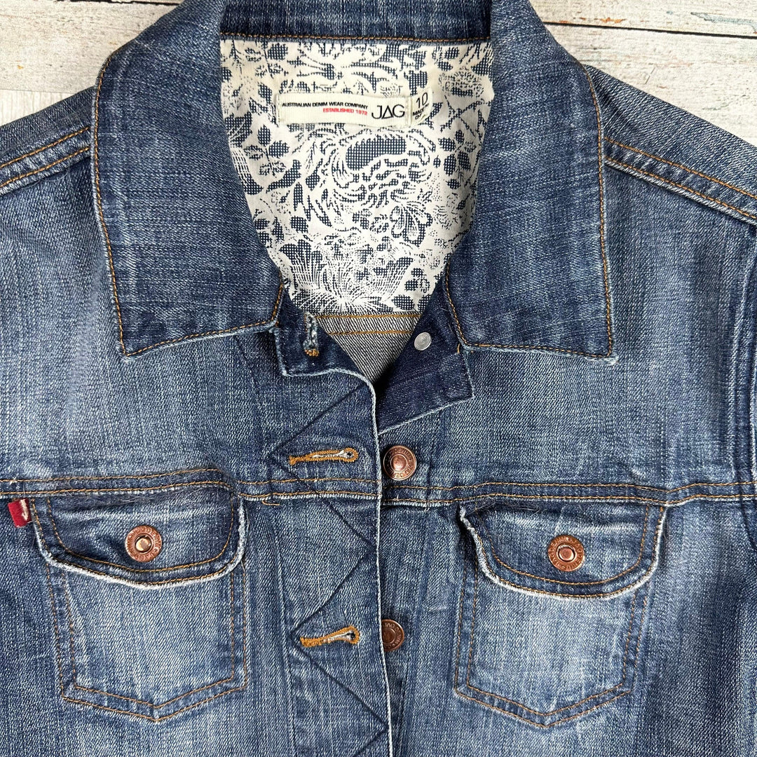 JAG Classic Denim Jean Jacket  - Size M