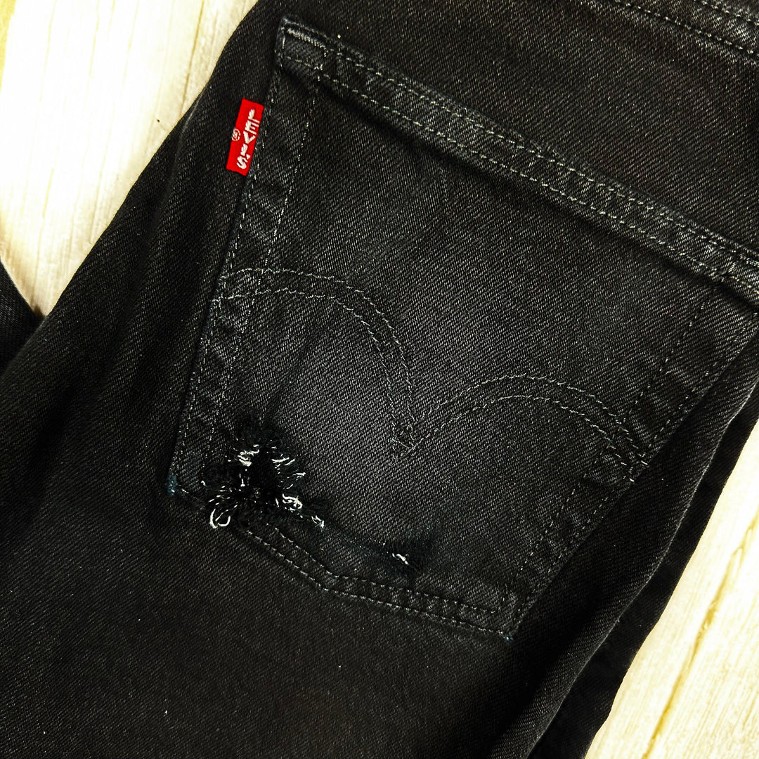 Levis Ladies Black ‘Ribcage Straight Ankle’ Jeans  - Size 24