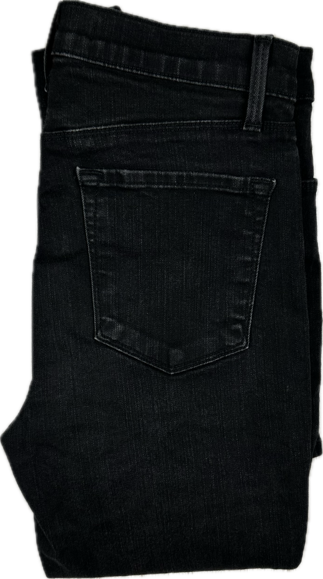 J Brand Vanity Wash  'Remy' High Rise Bootleg Black Jeans- Size 28