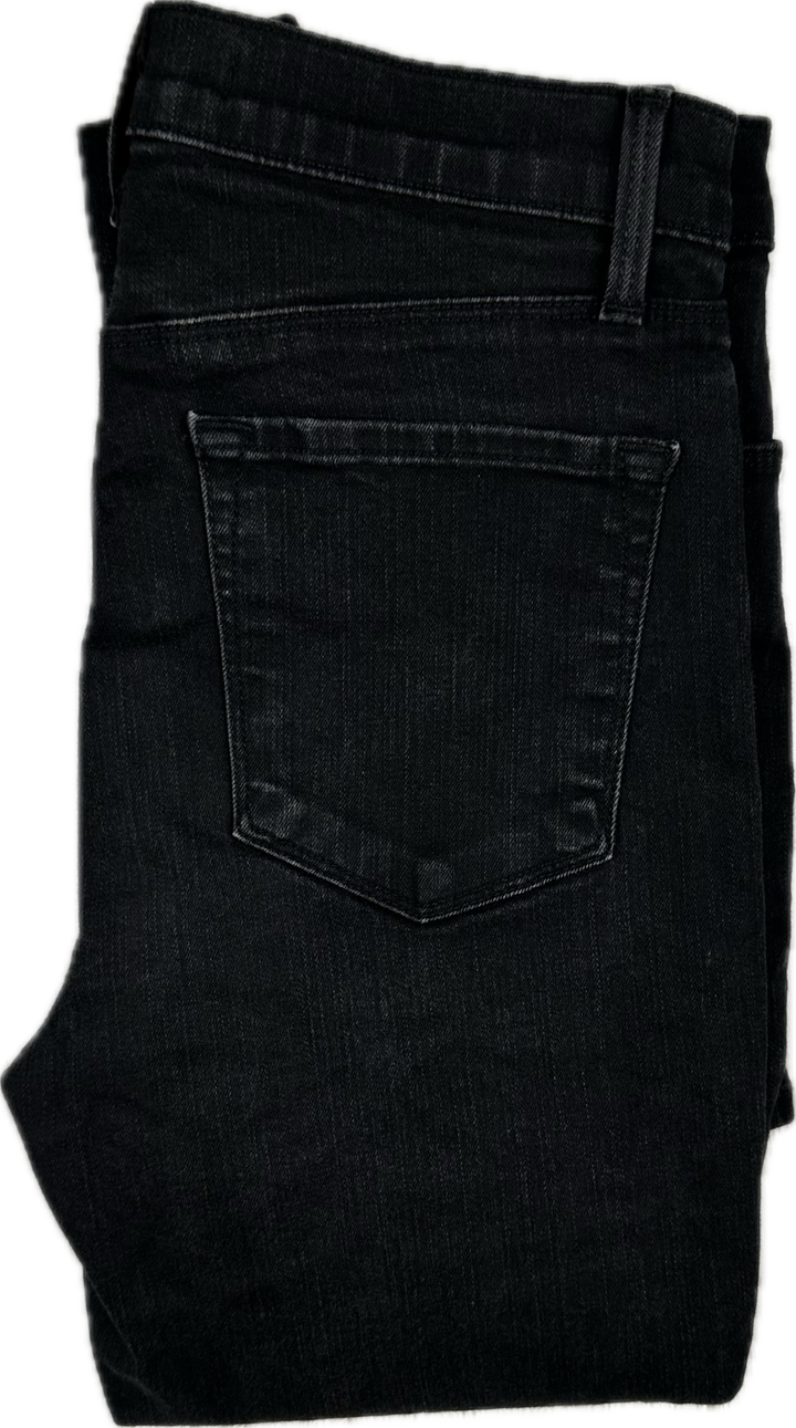 J Brand Vanity Wash  'Remy' High Rise Bootleg Black Jeans- Size 28