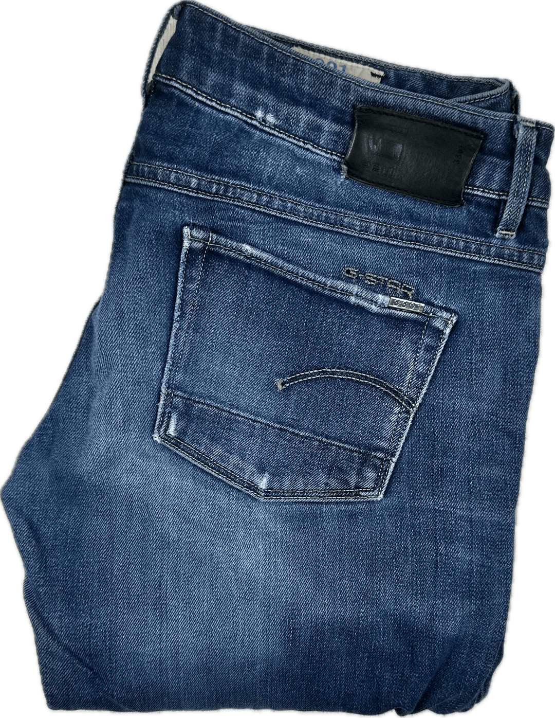 G Star RAW Womens '3301 Straight' Low RiseJeans -Size 29