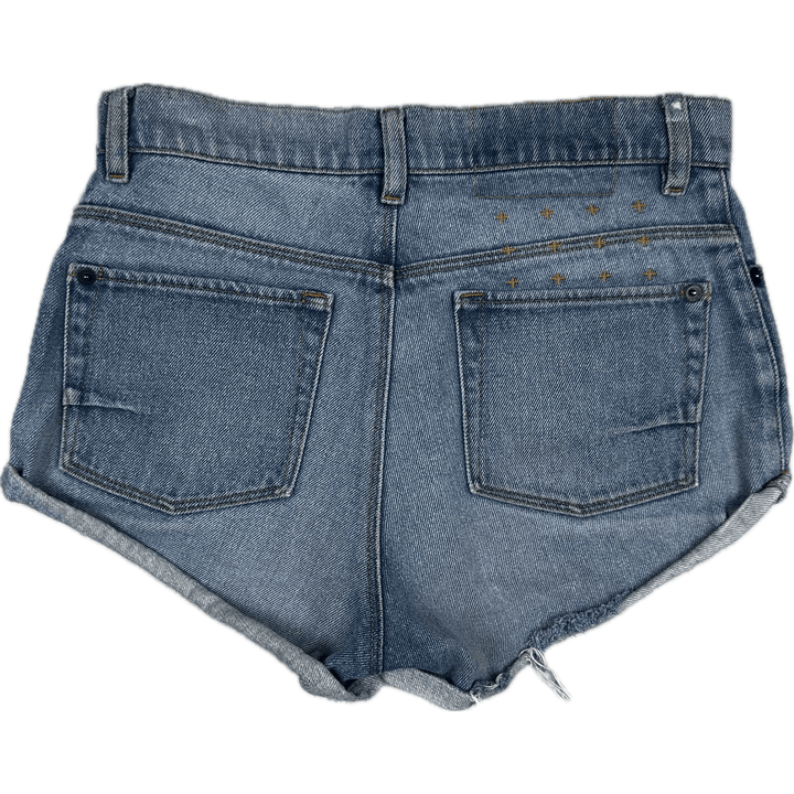 Ksubi Distressed Denim Shorts - Size 26 - Jean Pool