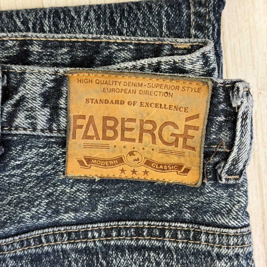 Faberge 1980's Australian Acid Wash Slim Fit Jeans- Suit Size 30"-32"