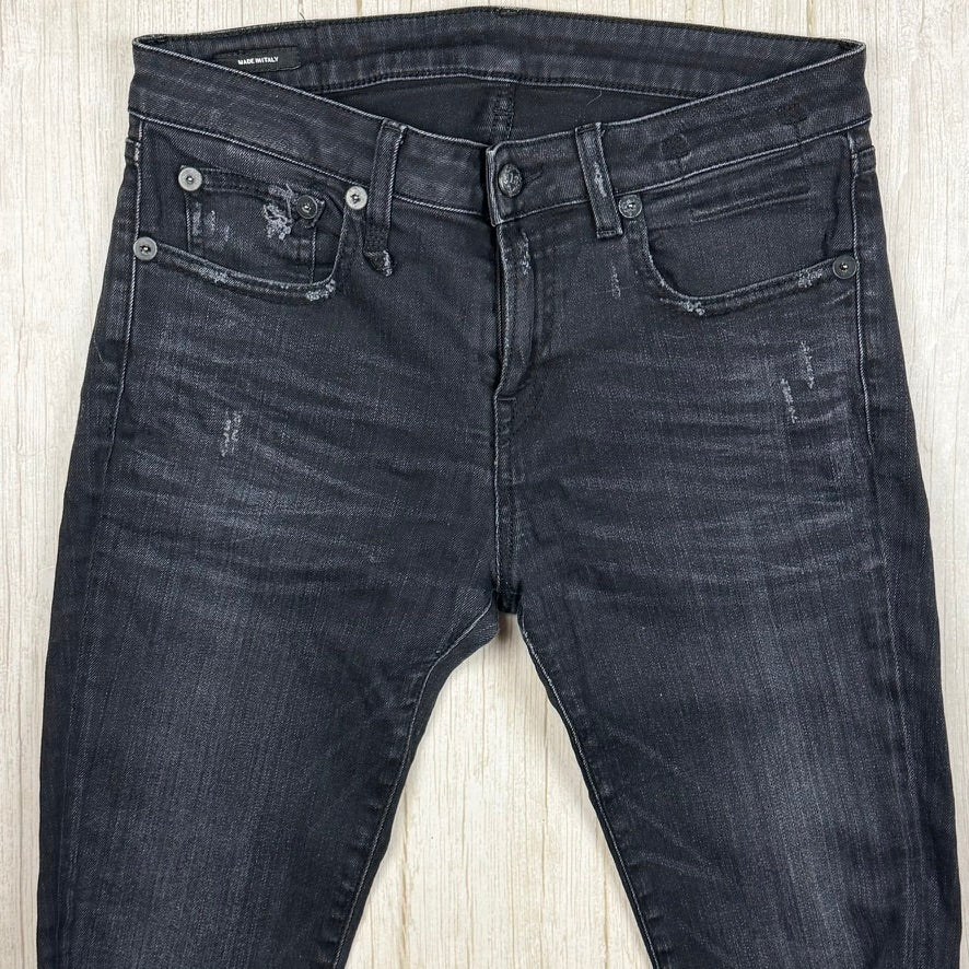 R13 Made in Italy Stretch 'Alison Crop' Jeans- Size 28