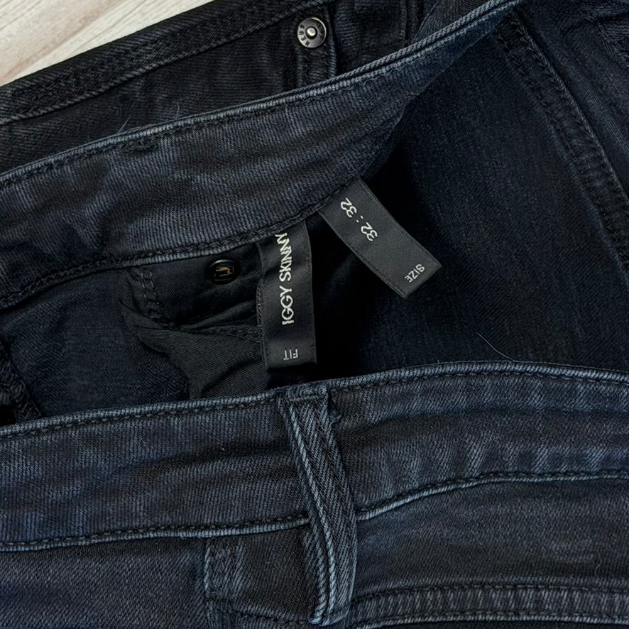 NEUW Mens 'IGGY Skinny' Stretch Tapered Black Jeans - Size 32/32