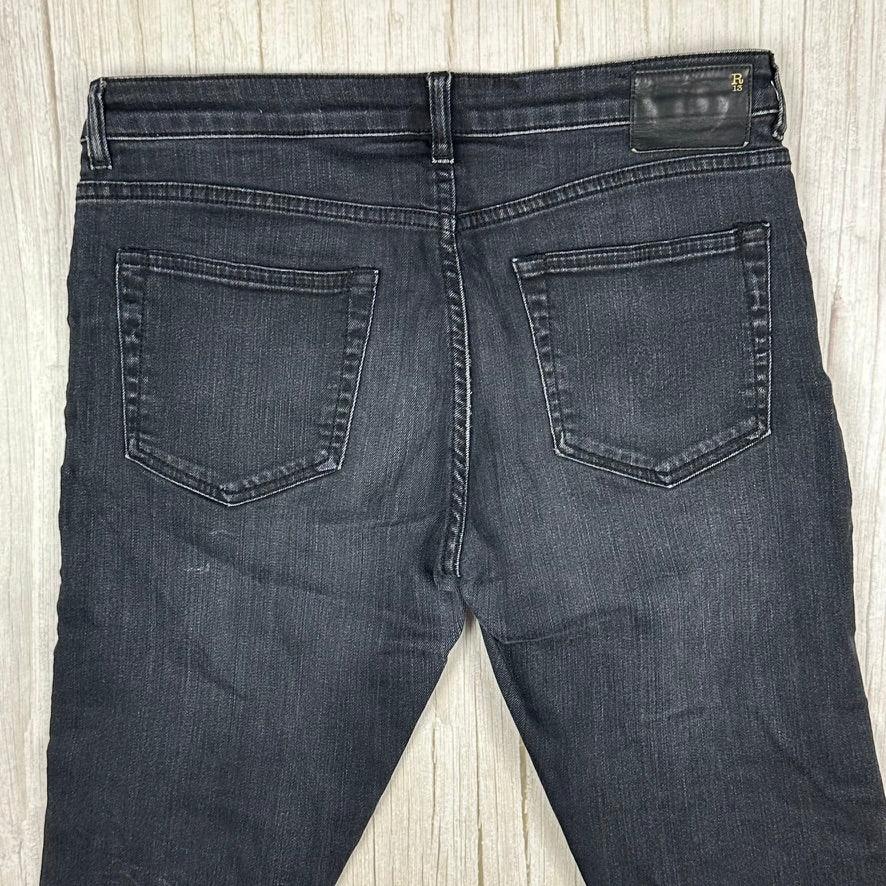 R13 Made in Italy 'Boy Skinny' Washed Black Jeans- Size 28