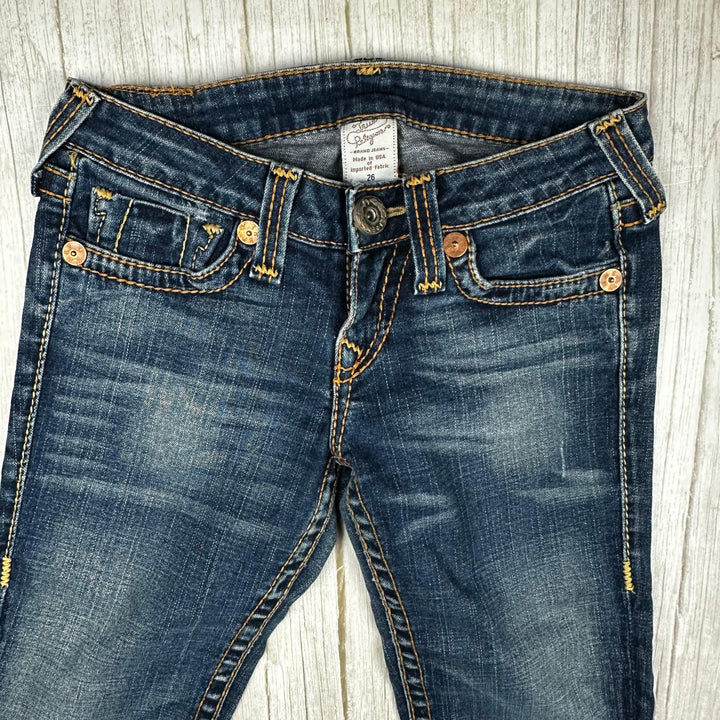 True Religion 'Billy' Low Rise  Straight Jeans- Size 26