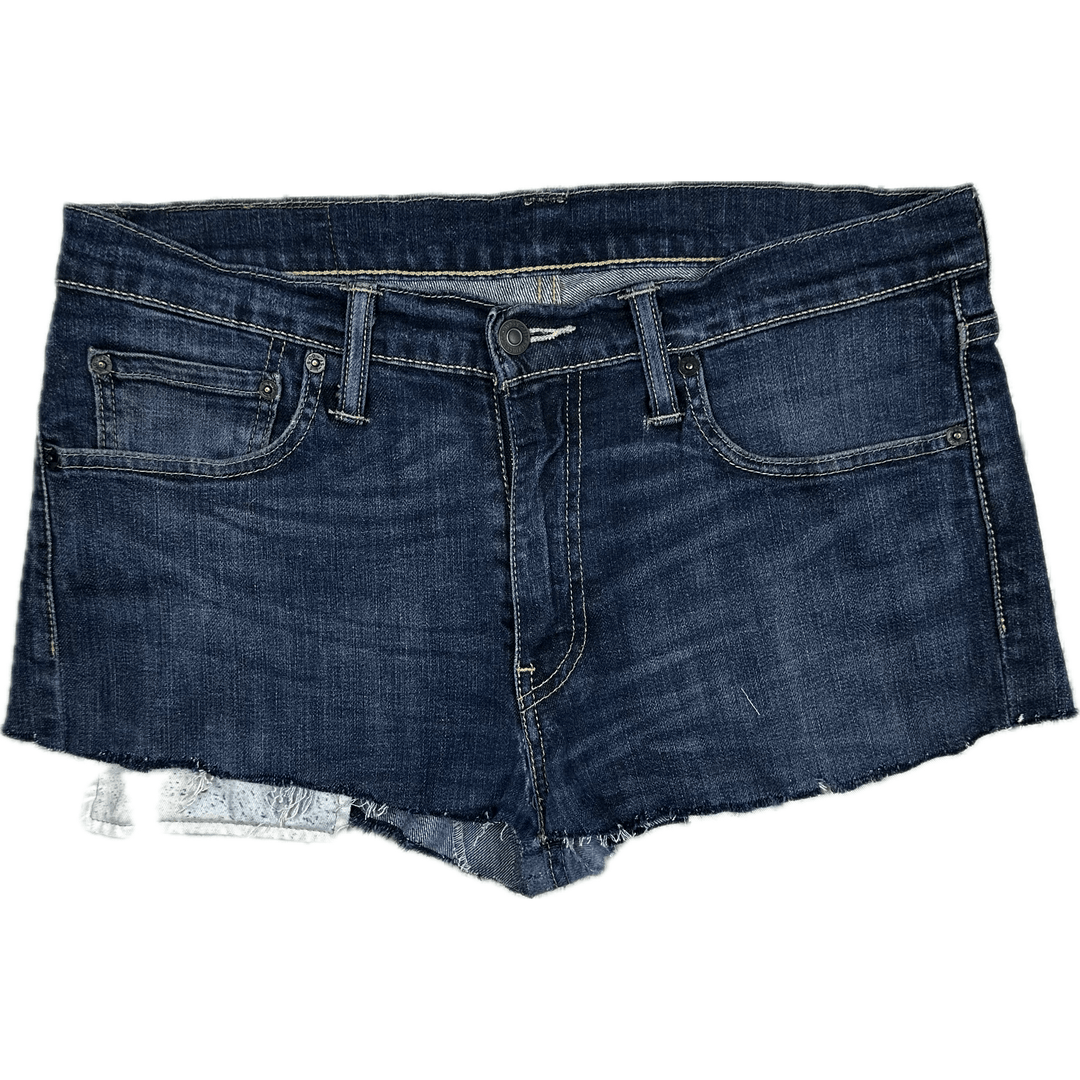 Levis 511 Reworked Ladies Cut off Denim Shorts - Size 33 - Jean Pool