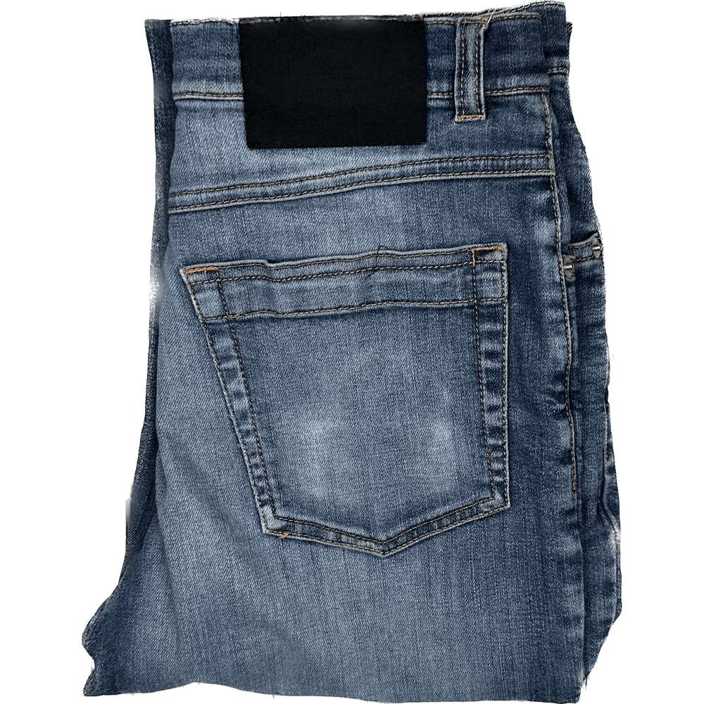 Feraud Ladies Distressed Straight Leg Jeans- Size 26 (8AU) - Jean Pool